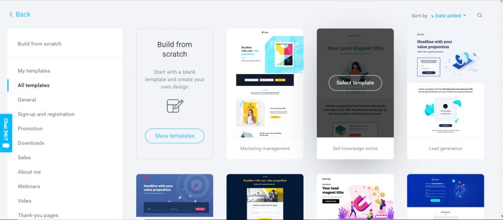 Getresponse Tutorial 2021 For Beginners To Email Marketing. 6 choose a template