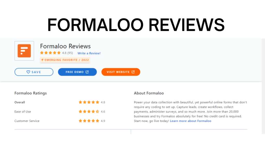 FORMALOO REVIEWS